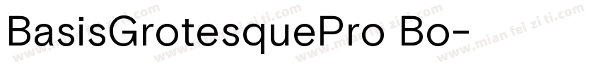 BasisGrotesquePro Bo字体转换